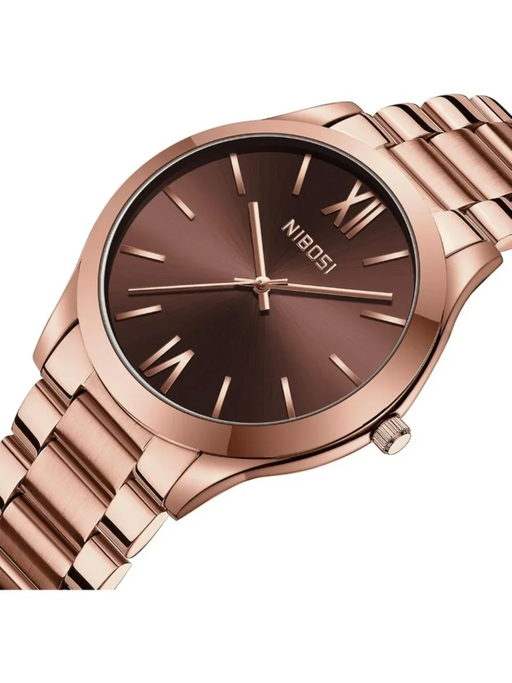 Stylish Men's Analog Quartz Watch - Waterproof Stainless Steel, Minimalist